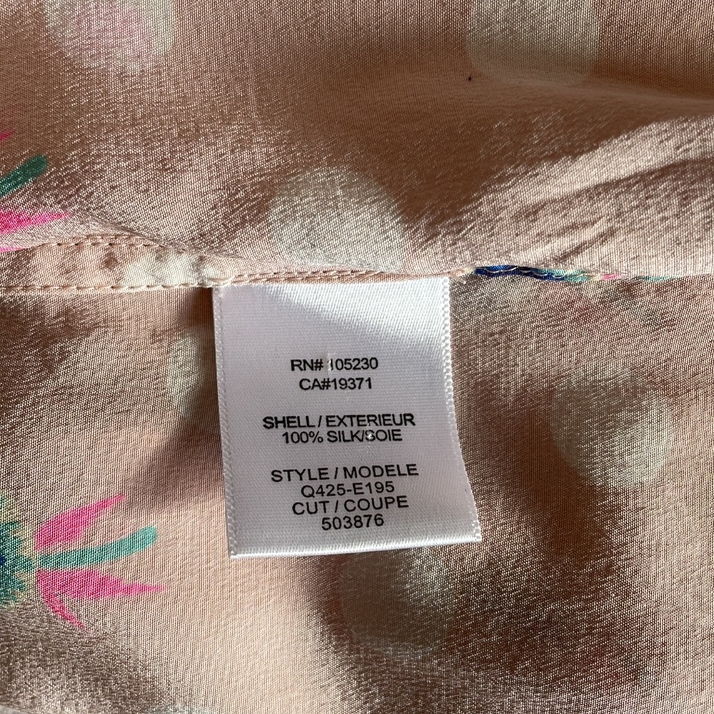 Equipment Polka Dot and Floral Stamp Silk Blouse - Picture 6 of 7
